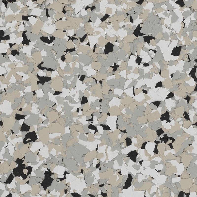 Elite Epoxy CABIN FEVER epoxy flake flooring sample