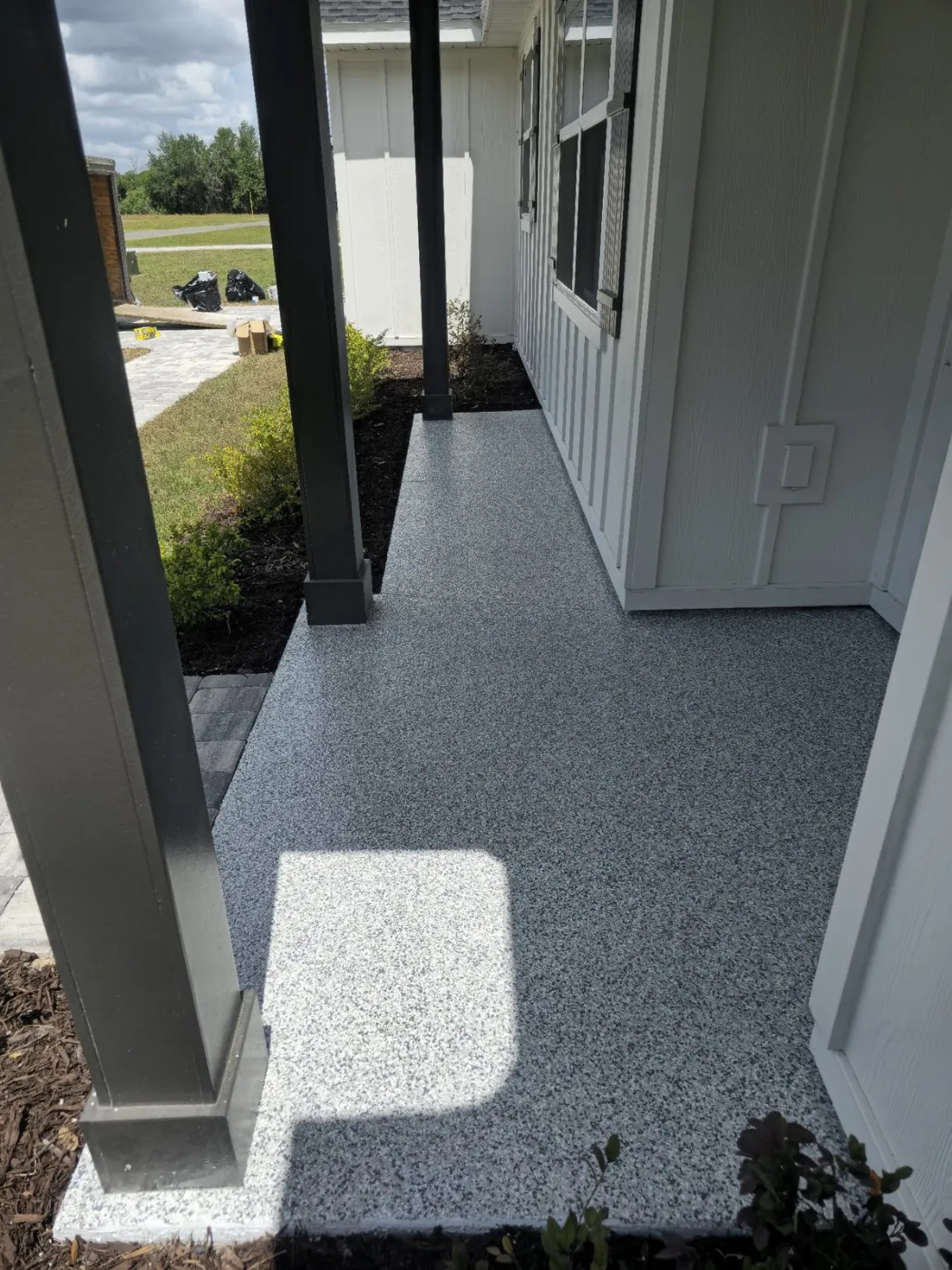 Modern Farmhouse Porch Coating by Elite Epoxy Surfaces, Central Florida